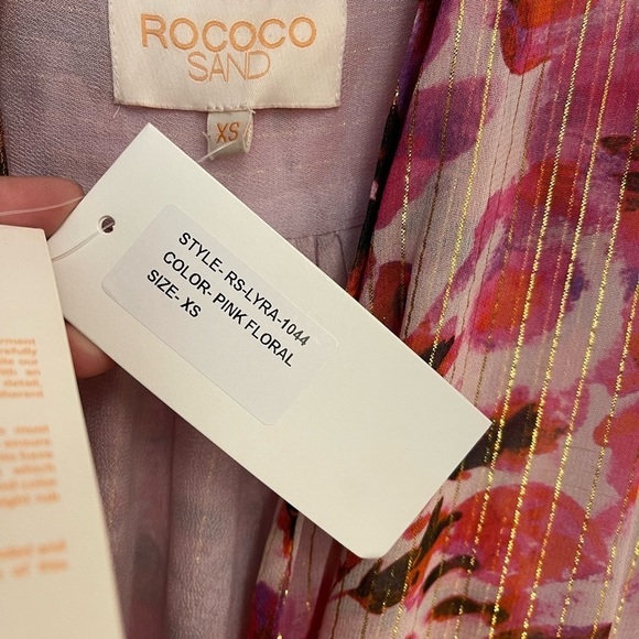 Rococo Sand Lyra Pink Floral Mini Dress - Picture 4 of 7